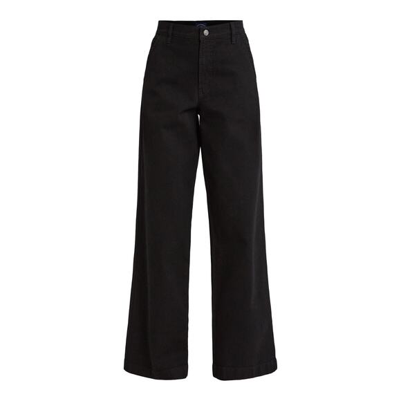 Scoop Womens Mid Rise Wide Leg Jeans Black Size 10 - Picture 4 of 7